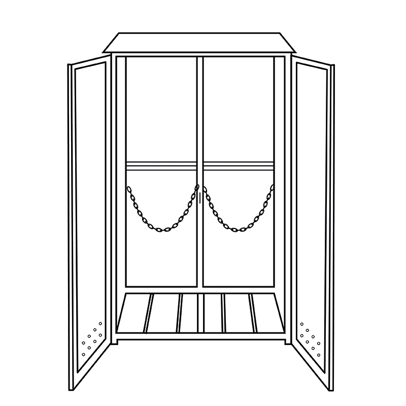 Шкаф для газовых баллонов ШГМ-02-03 (2 шт по 50 л, пропан, л/с 1,0 мм)